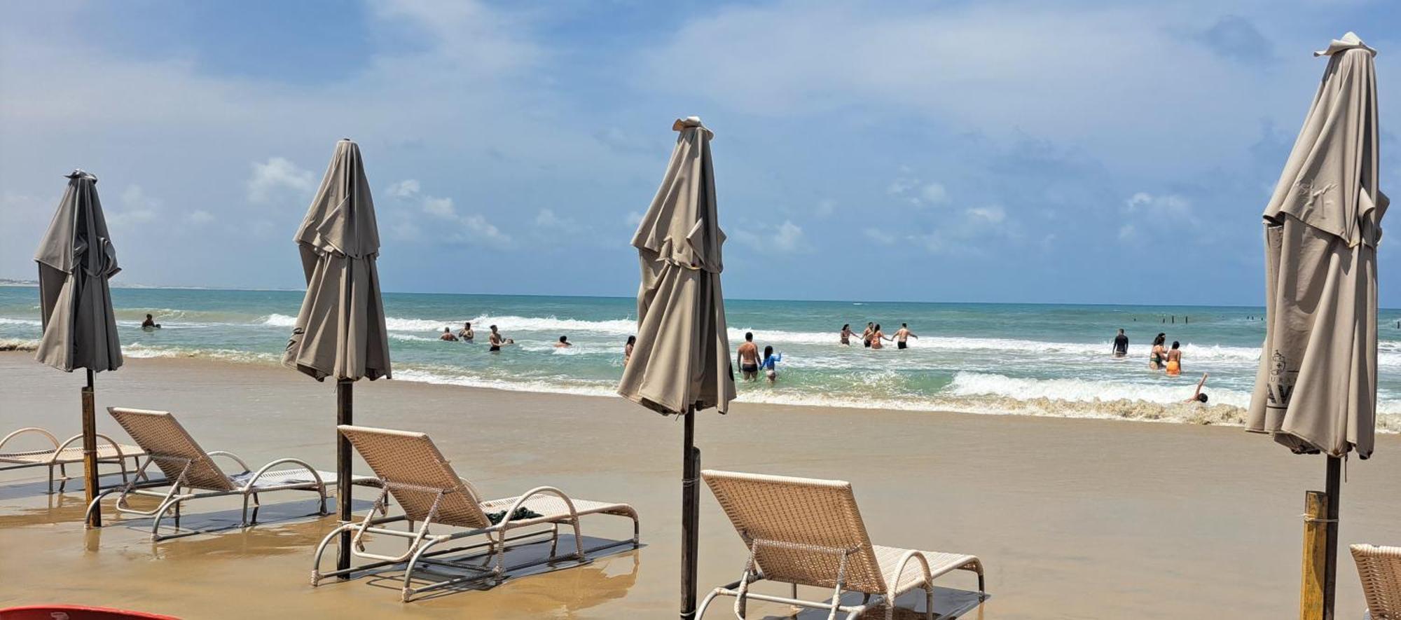 Apartamento Inteiro A 100 Metros Da Praia 福塔雷萨 外观 照片
